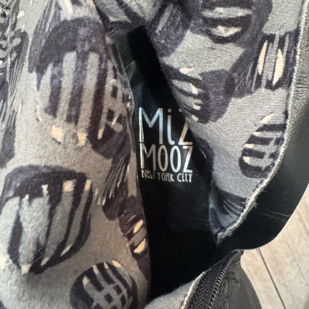 Miz Mooz Elegant Black Lace-Up Boots - Picture 3 of 5